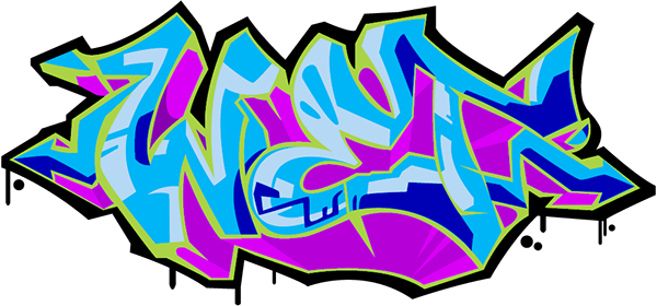 The Graffiti Can Use Print Or Embroidered On A Shirt, - The Graffiti Can Use Print Or Embroidered On A Shirt, (600x280)