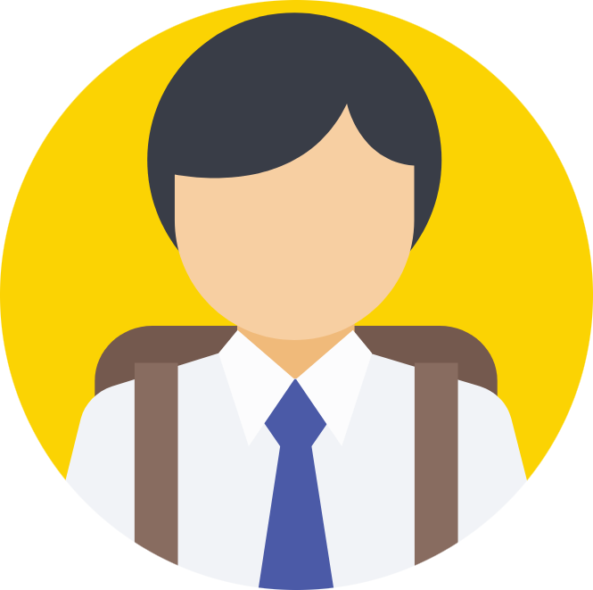 Zac And Pasindu - Student Flat Icon Png (665x661)