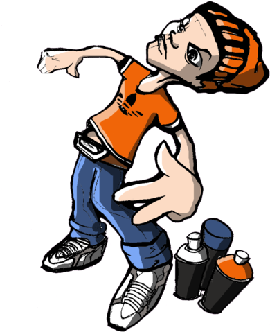 Bboy Graffiti By Tigroove - Graffiti (400x503)