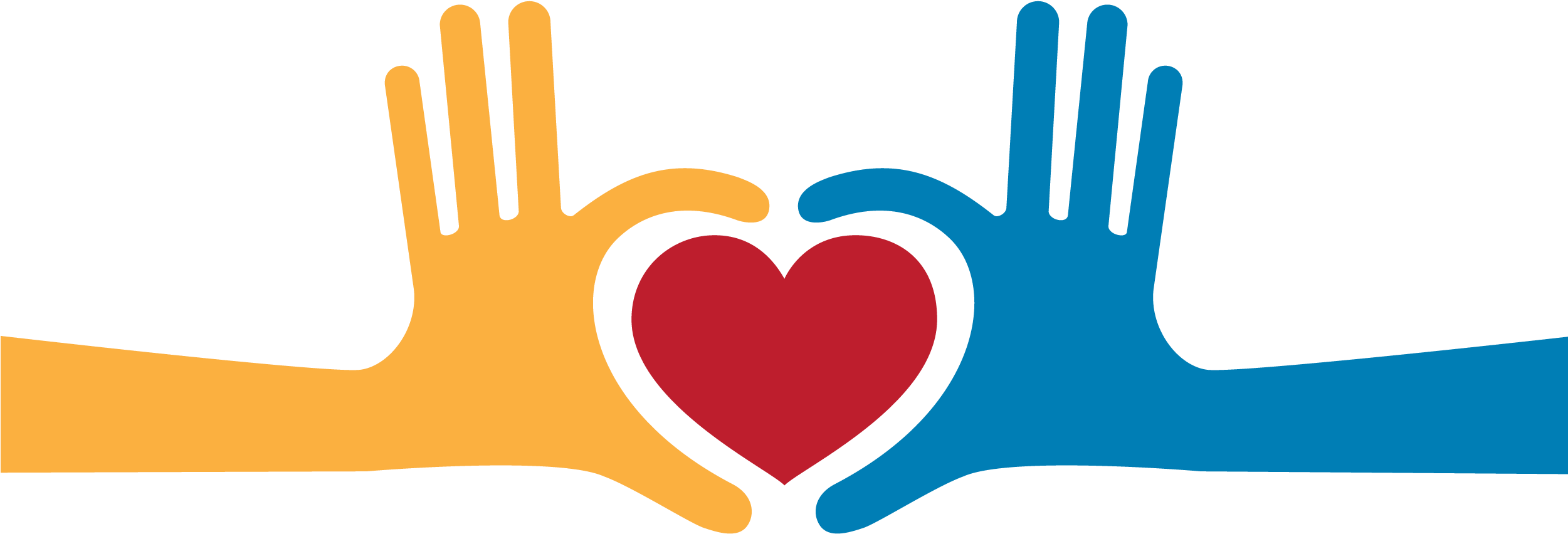 Charity Thumb Love Clip Art - Caridad Png (2640x1028)