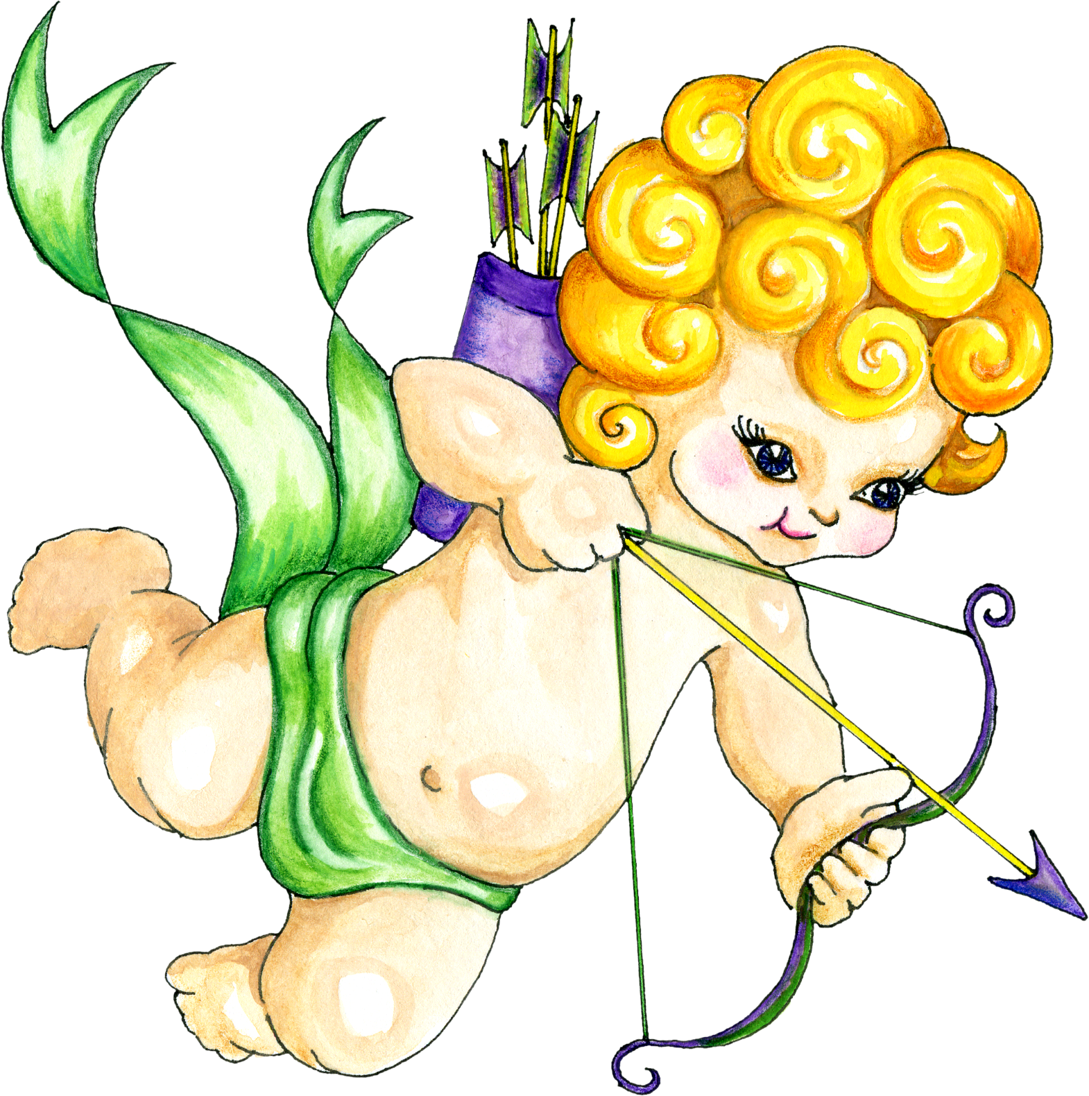 Cupid Clipart - Transparent Cupido (1570x1580)