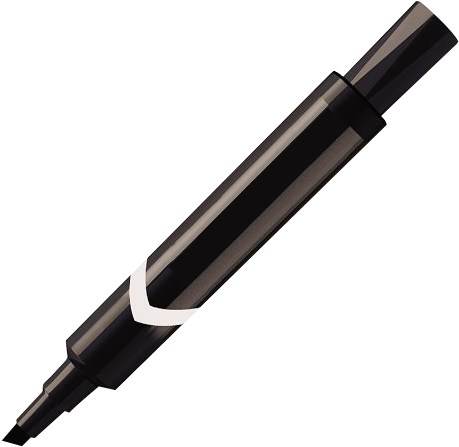 Black Marker Png Transparent Image - Montblanc M Ultra Black Ballpoint Pen (500x500)