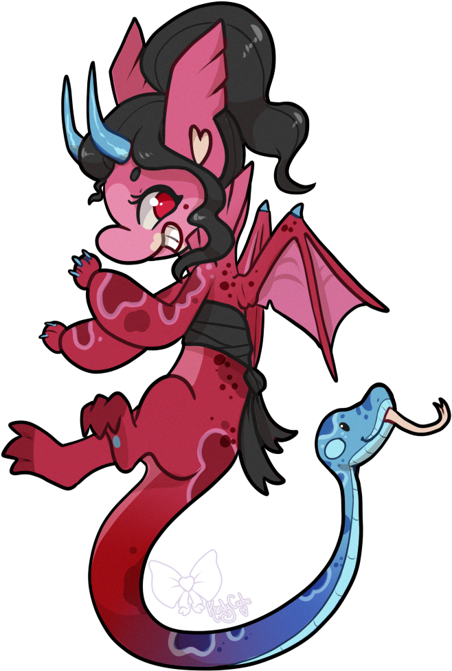 #253 Blessed Trancendentox W/m Succubus Closed By Kandy - Cartoon (712x989)