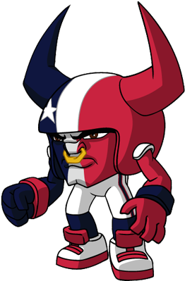 Nfl Bull Mascot - Cartoon (360x400)
