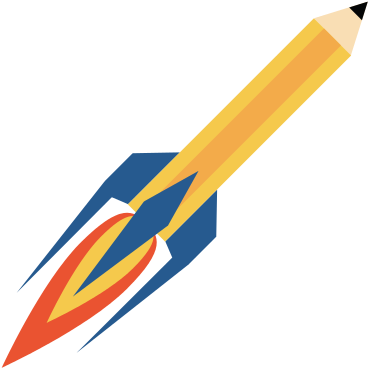 Pencil With Eraser Rocket Icon Image - Pencil With Eraser Rocket Icon Image (550x550)
