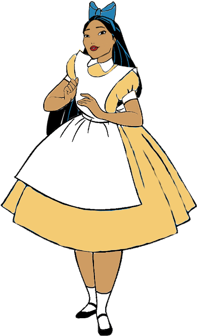 Pocahontas In Wonderland By Darthranner83 - Wendy Darling (500x701)