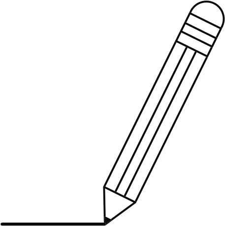 Writing Pencil Outline - Writing Pencil Outline (550x550)