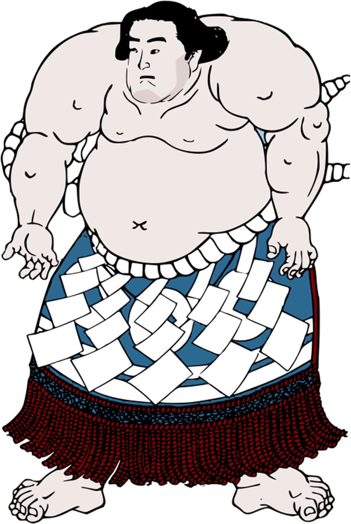 Sumo Wrestling Clip Art - Sumo Wrestling Clip Art (1586x1830)