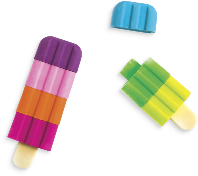 Icy Pops Scented Puzzle Eraser - Eraser (800x800)