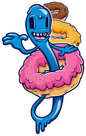 47 Renders De Monstruos Animados - Monstruos Animados Graffiti (283x448)