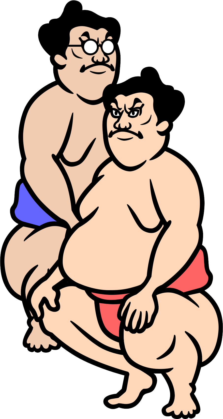 Sumo Bros - Rhythm Heaven Sumo Brothers (907x1704)