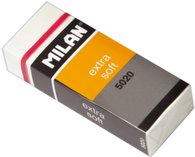 The First Extra Soft Plastic Eraser Was Created - Milan Soft Eraser 5020/4 Into (600x311)