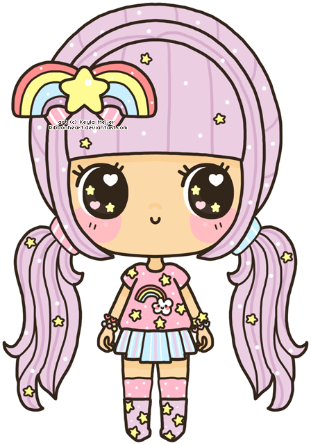 Crazy Drawings, Kawaii Drawings, Girl Drawings, Drawing - Chibi (448x640)