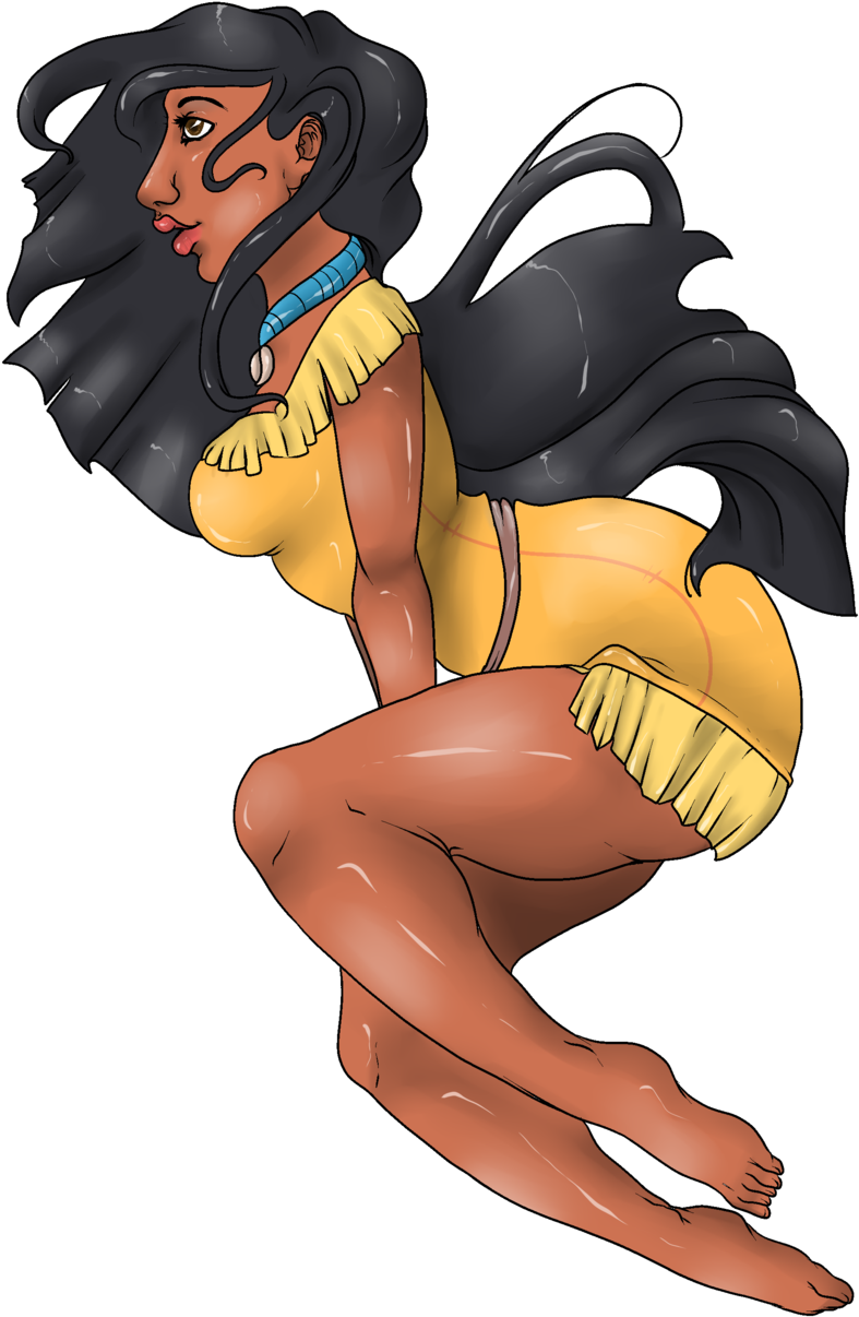 Pocahontas By Pudgycat Pocahontas By Pudgycat - Cartoon (900x1260)