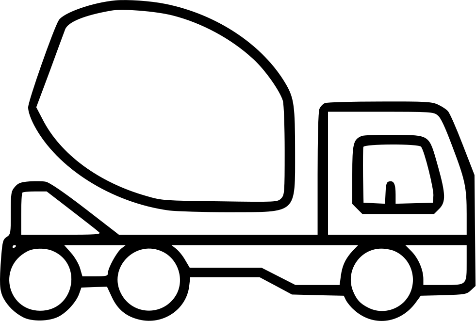 Concrete Mixer Truck Heavy Machinery Construction Comments - Vector Graphics (981x662)