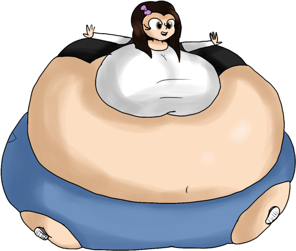 Round Girl By Organicgranite - Cartoon (977x818)