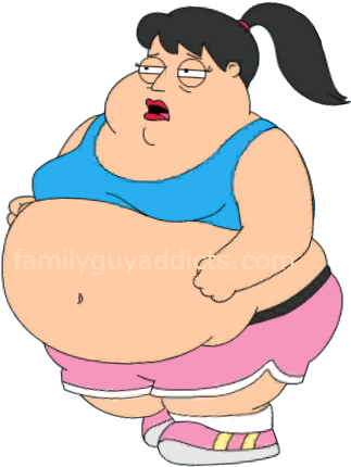 Fat Jogger Female - Family Guy Fat People (336x438)