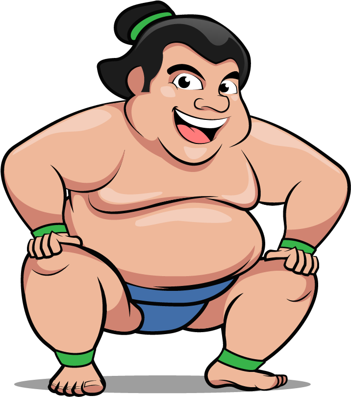 Sammy The Sumo - Cartoon (1213x1213)