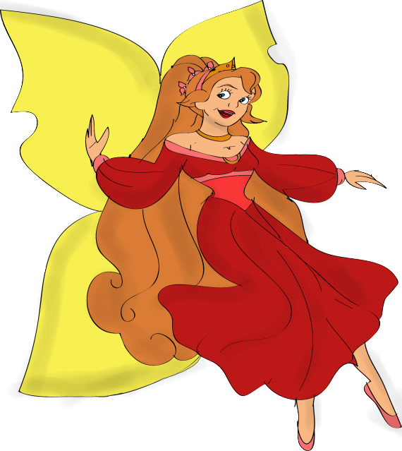 Thumbelina And Cornelius - Thumbelina (570x639)