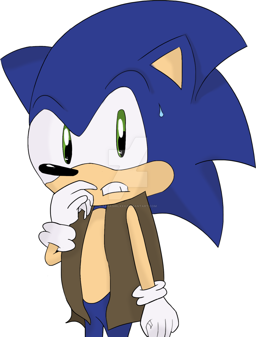 Sonic Nervous In Thumbelina By Taragirlxxx - Cartoon (1024x1348)