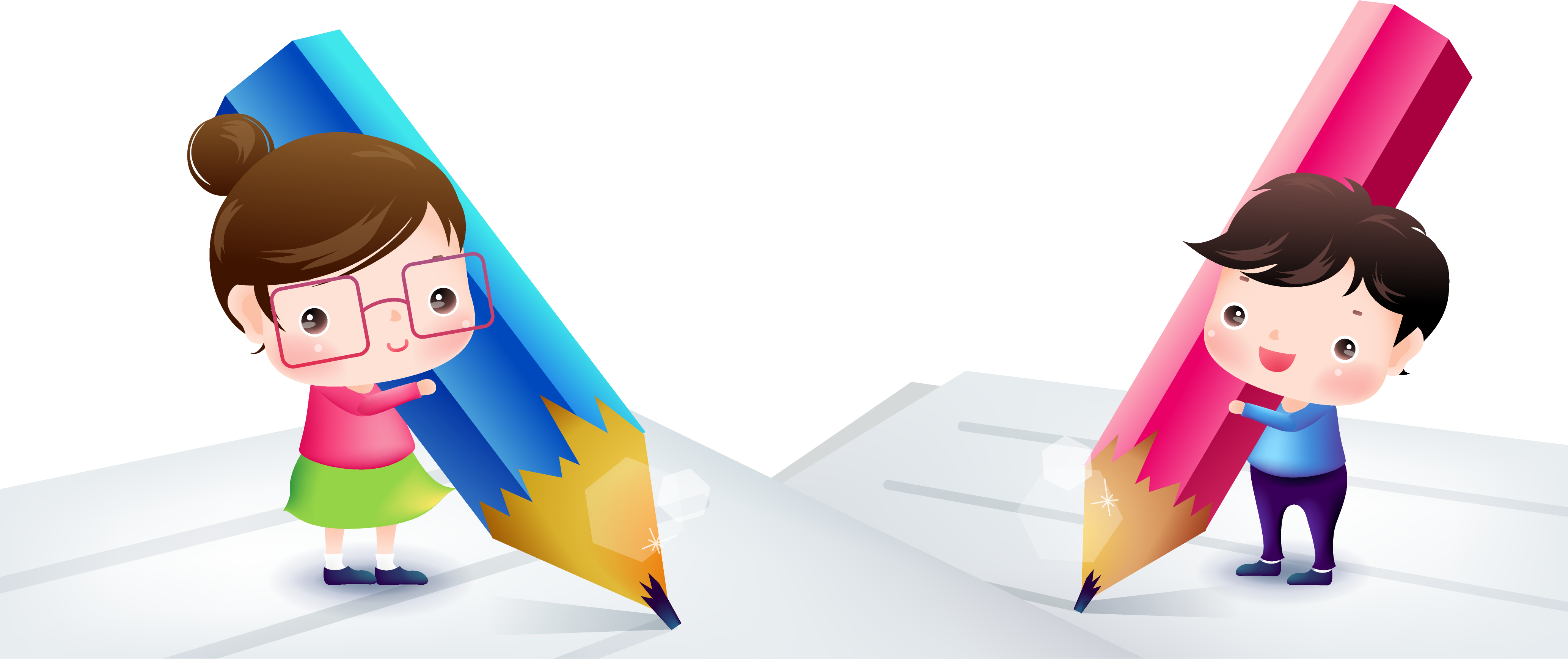 Android Computer Software Learning Clip Art - Pencil (4134x1738)