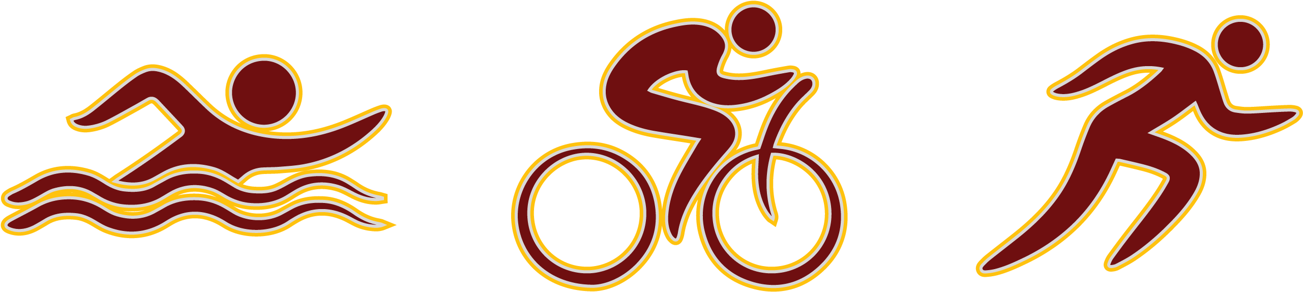 The Pool Has The Least Activity Before - Iron Man Race Symbol (2574x579)