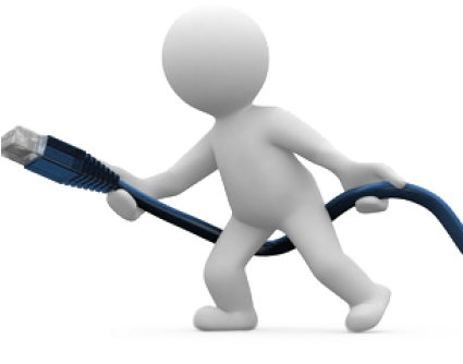 Cabling & Networks - Network Fiber Optic Png (424x342)