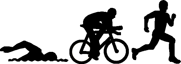 We Are New Jersey's - Triathlon Silhouettes (597x211)