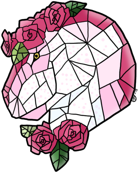 Stained Glass Headshot By Creamy-galaxies - Stained Glass (600x700)