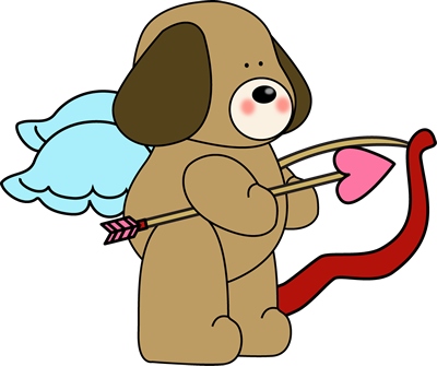 Dog Cupid Clip Art - Clip Art (400x335)
