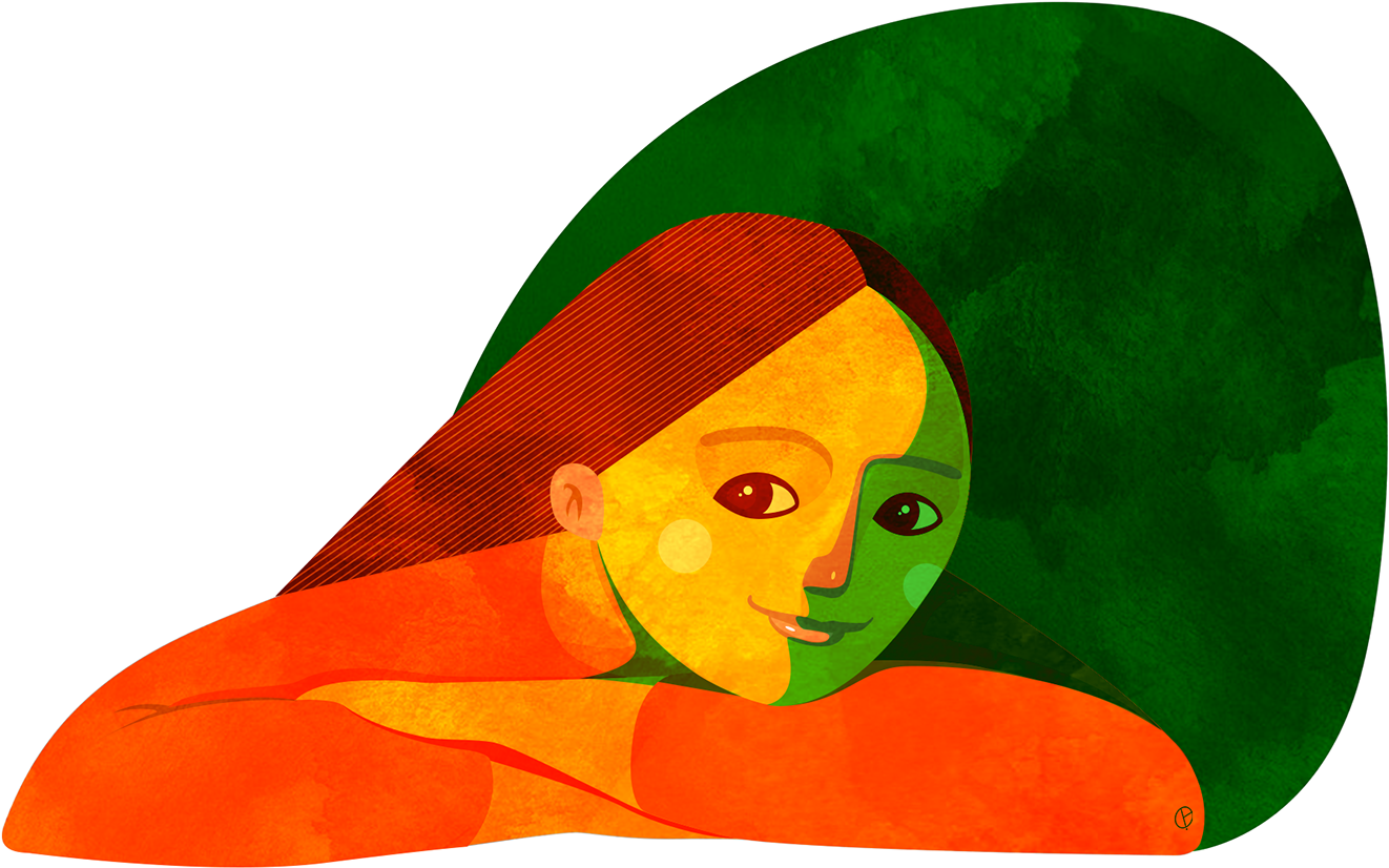 While I Was Working On This Illustration I Couldn't - Illustration (1400x914)