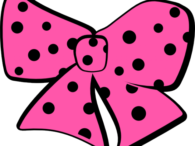 Random Cliparts - Moño Rosa Lunares Png (640x480)