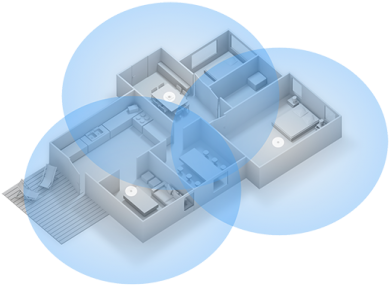 Wifi Node Features Two Gigabit Ethernet Ports That - Mesh Wifi Network House (602x315)