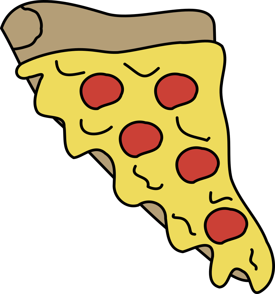 Melty Pizza - Clip Art Of Pizza (2241x2400)