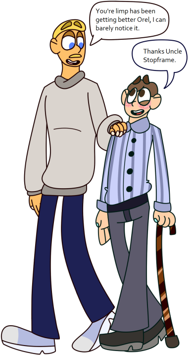 Physical Therapy With Your Only Supportive Father Figure - Cartoon (441x750)