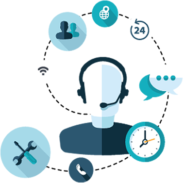 15 Min Support Ticket Response Time » 100% Power Uptime - Service Desk (450x450)