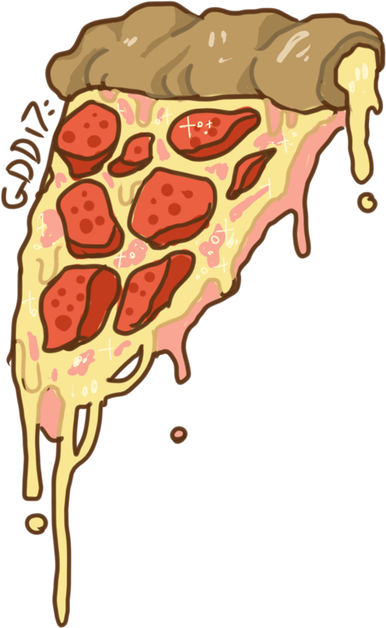 Pizza Sticker And Pagedoll By Kuovii - Illustration (828x965)
