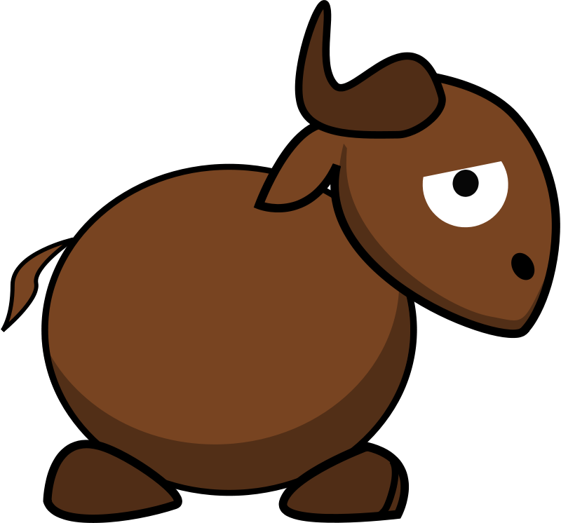 Gnu Clip Art - Cartoon Gnu (800x746)