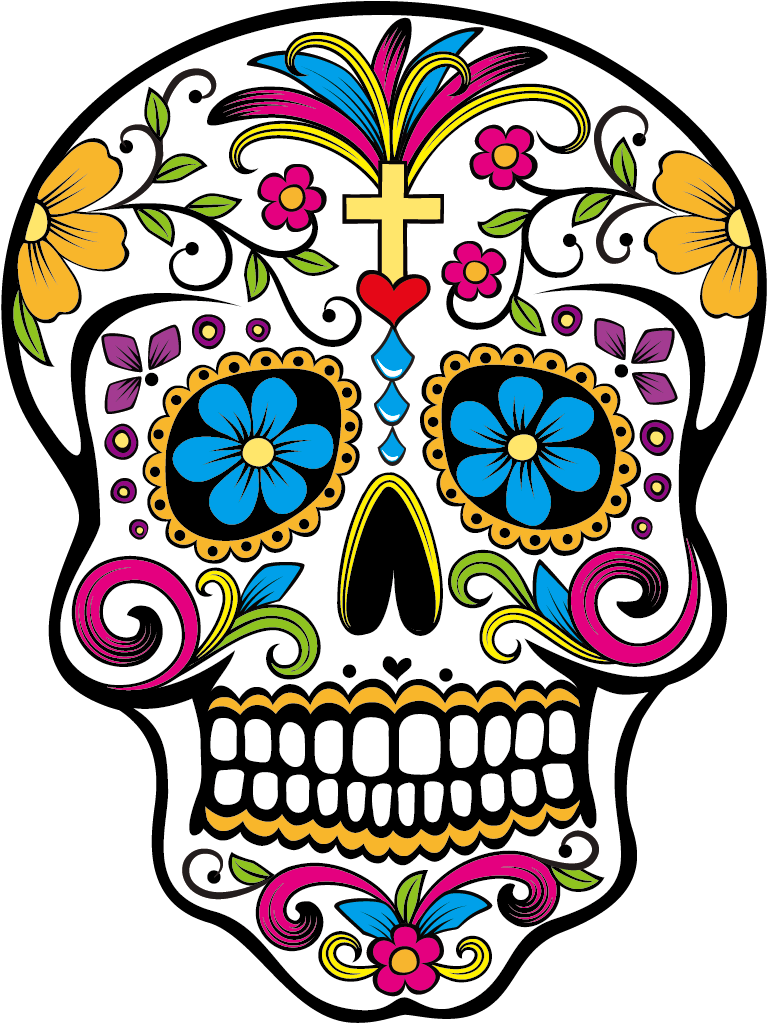 Calavera Day Of The Dead Skull Clip Art - Calavera Day Of The Dead Skull Clip Art (1181x1181)