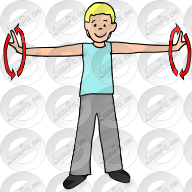 Circle Arms Picture - Arm Circles Exercise Clip Art (380x380)