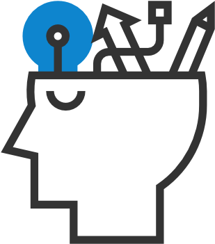 Curiosity - Pedagogy White Icon Png (458x448)