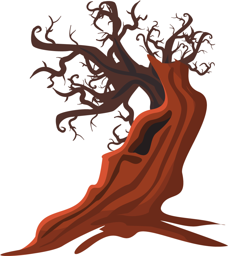 Day Of The Dead Clipart - Old Tree Clipart Transparent (1000x1000)