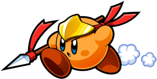 Kbr Spear Artwork - Kirby Battle Royale Kirby (350x187)