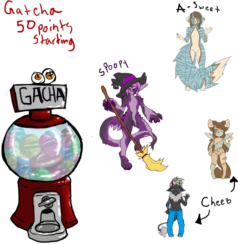 New Gatchas Open Tiered By Crazy Peach Adopt - Adoption (1024x1024)