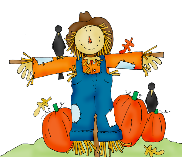 Four Sections - - Scarecrow Clip Art (600x516)