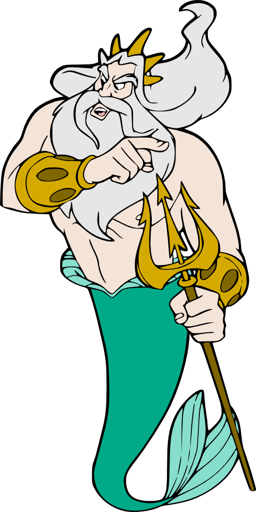 Movies, Personal Use, Kab King Triton, - Cartoon (506x1009)