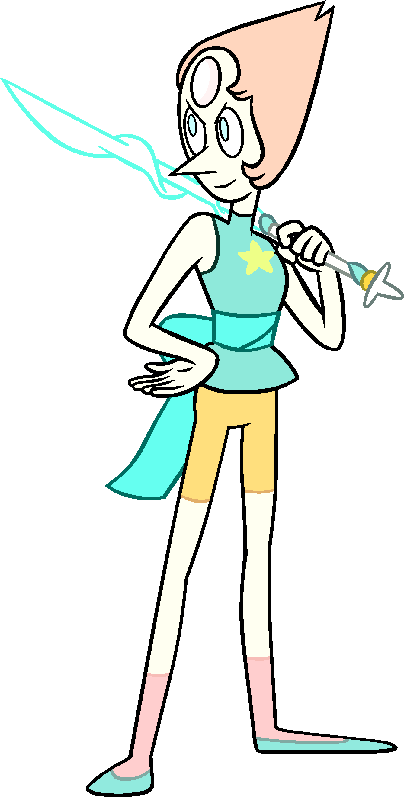 New Pearl And Spear - Pearl Su With Spear (1473x2809)