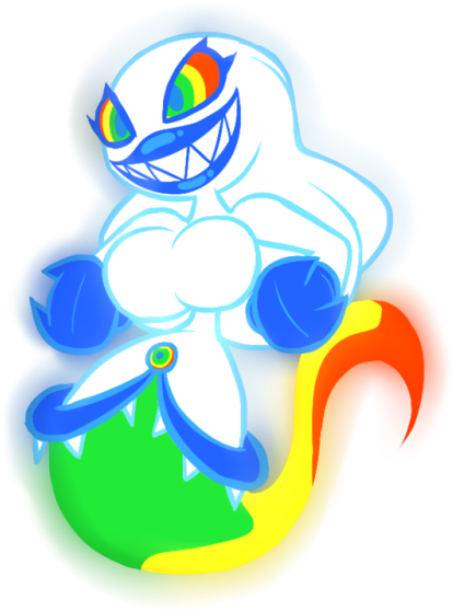 Knuckles Fused With King Boom Boo Into Some Sort Of - Haunted Doll (500x609)