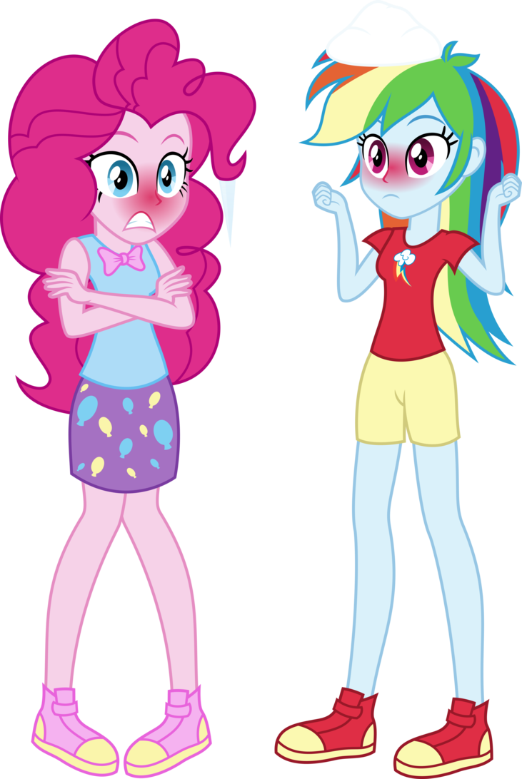 Eqg Frozen Pinkie And Rainbow By Osipush - Rainbow Dash And Pinkie Pie Frozen (731x1092)
