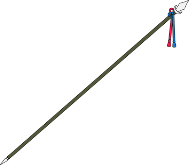 Battle Pole Pole Arm Spear War Weapon Spea - Staff Of Sheogorath Skyrim (389x340)